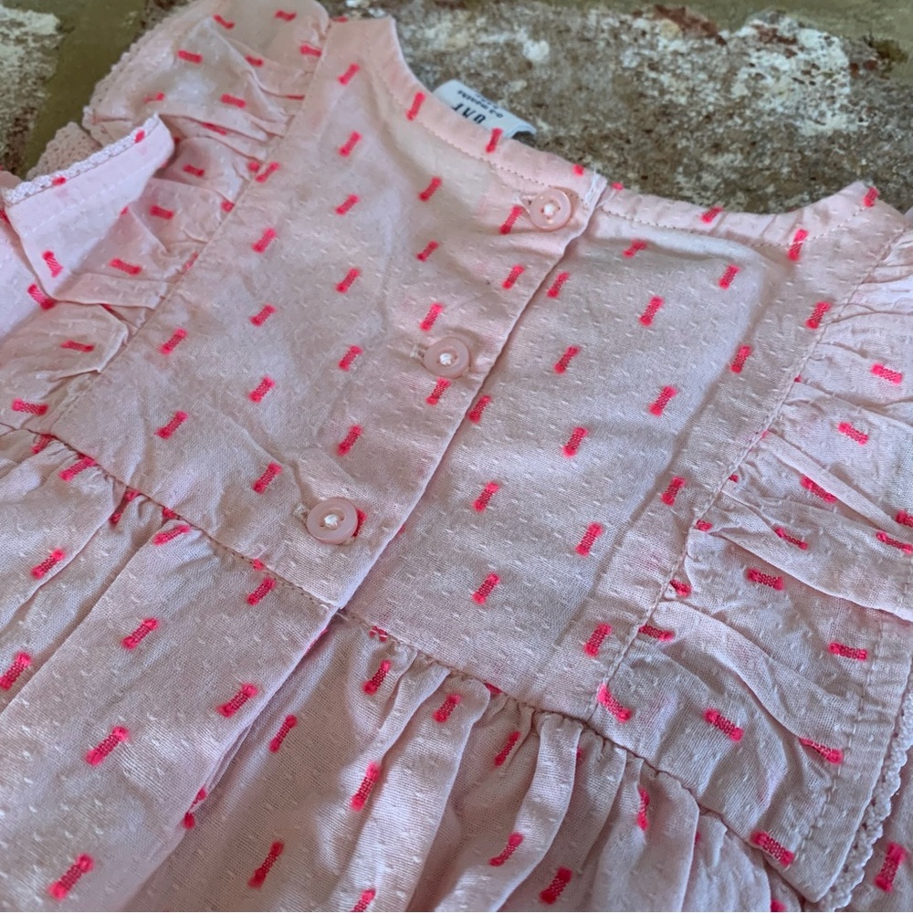 GAP | Pink Ruffled Romper | 0-3 Months - Picture 8 of 8